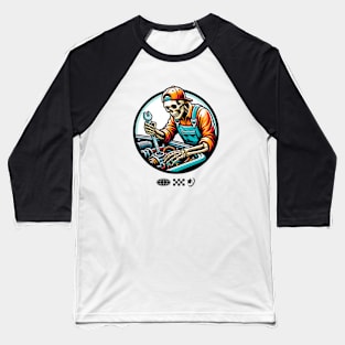 Skullboy Mechanic Baseball T-Shirt